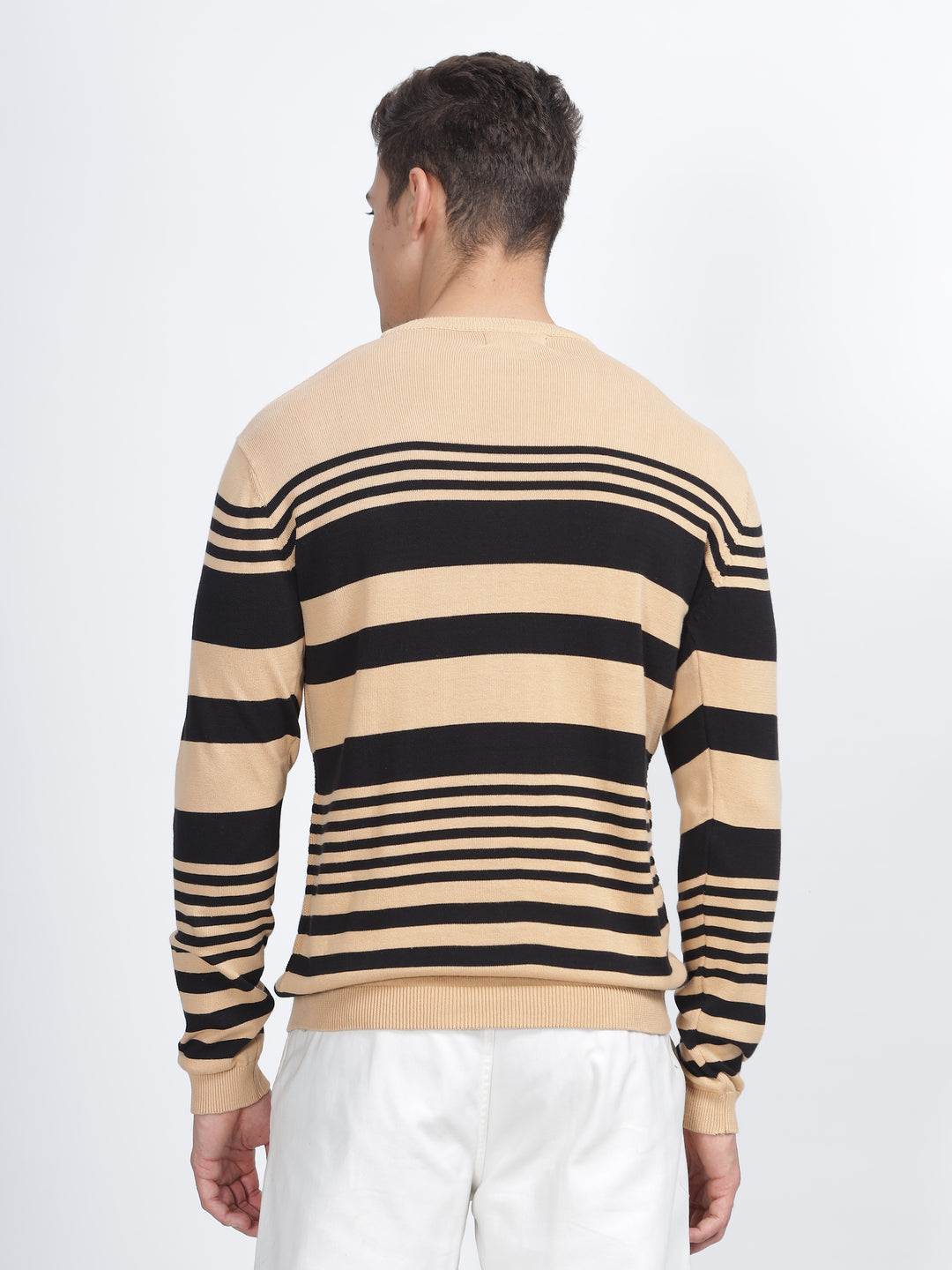 PREMIUM SWEATSHIRT STRIPES BEIGE
