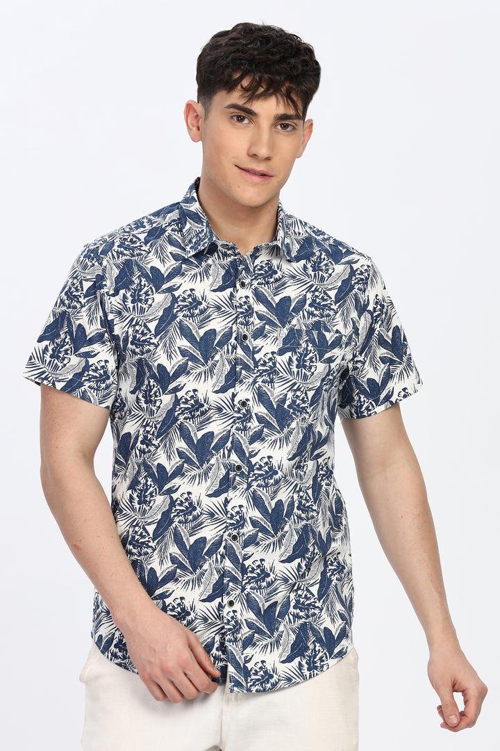 Ocean Breeze Men's Leaf Shirt