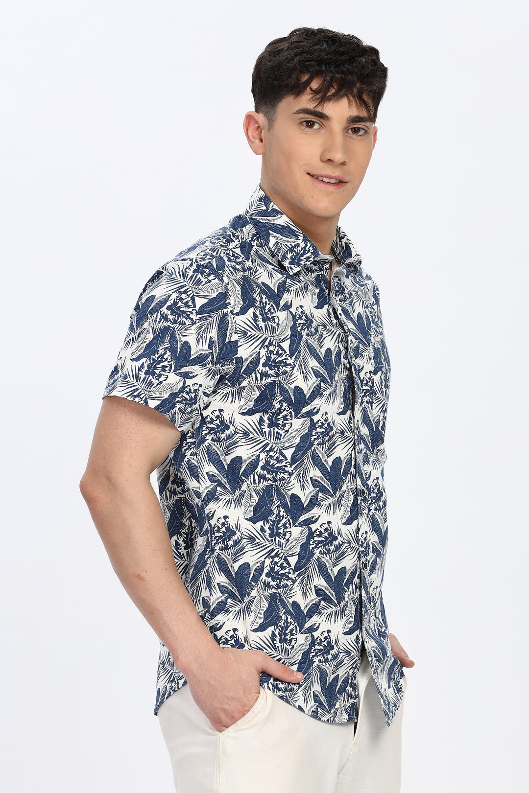 Ocean Breeze Men's Leaf Shirt