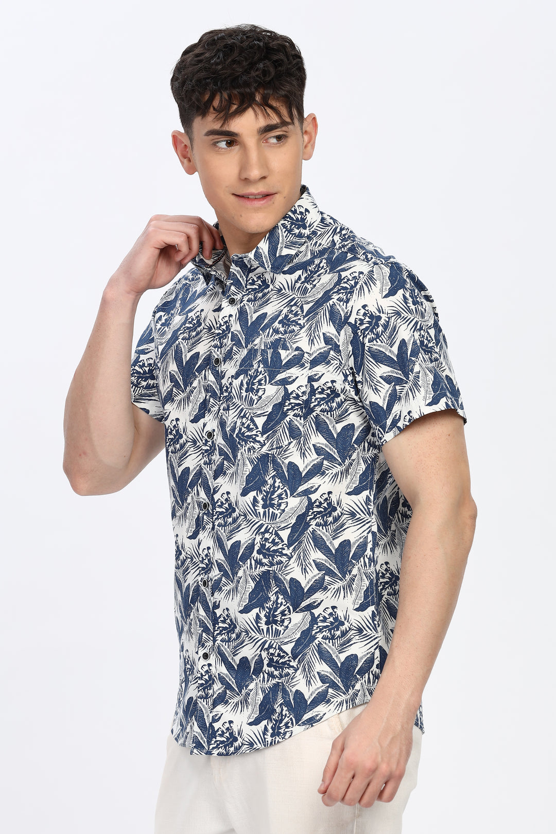 Ocean Breeze Men's Leaf Shirt