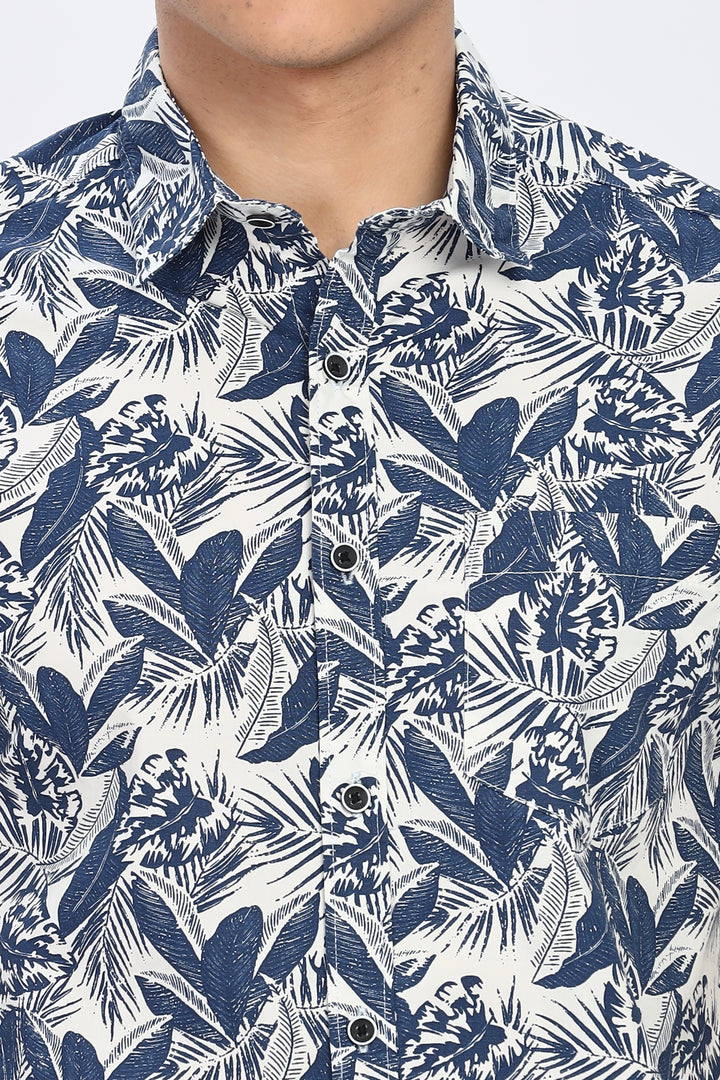 Ocean Breeze Men's Leaf Shirt