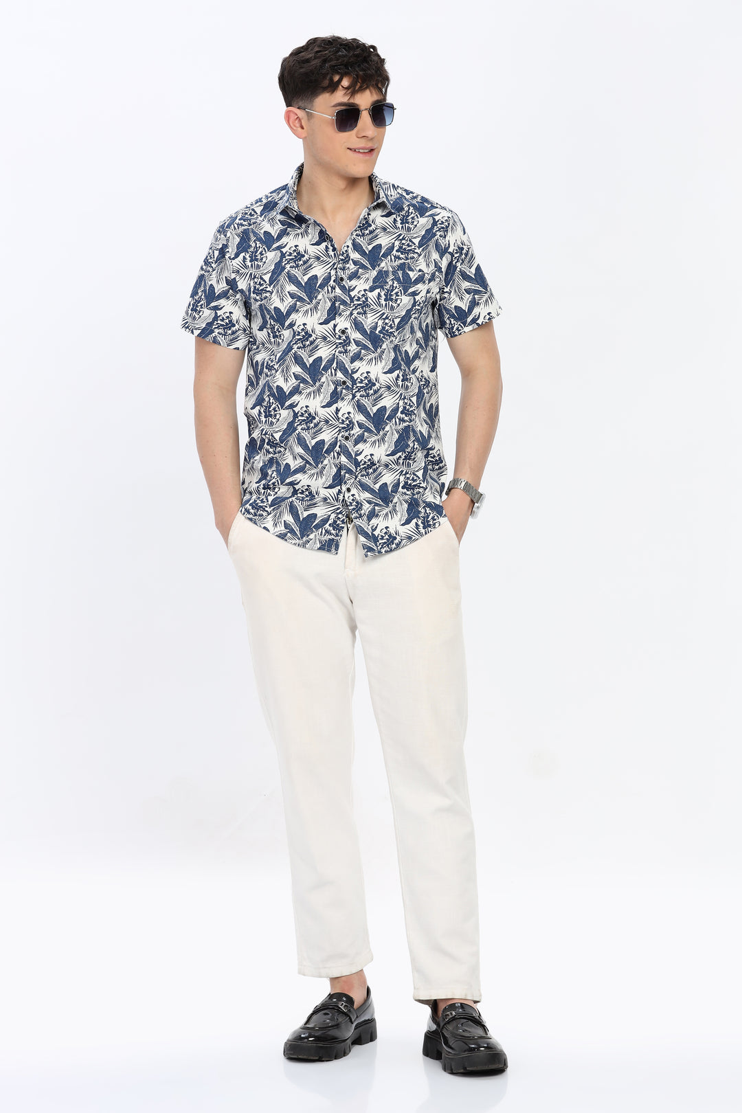 Ocean Breeze Men's Leaf Shirt