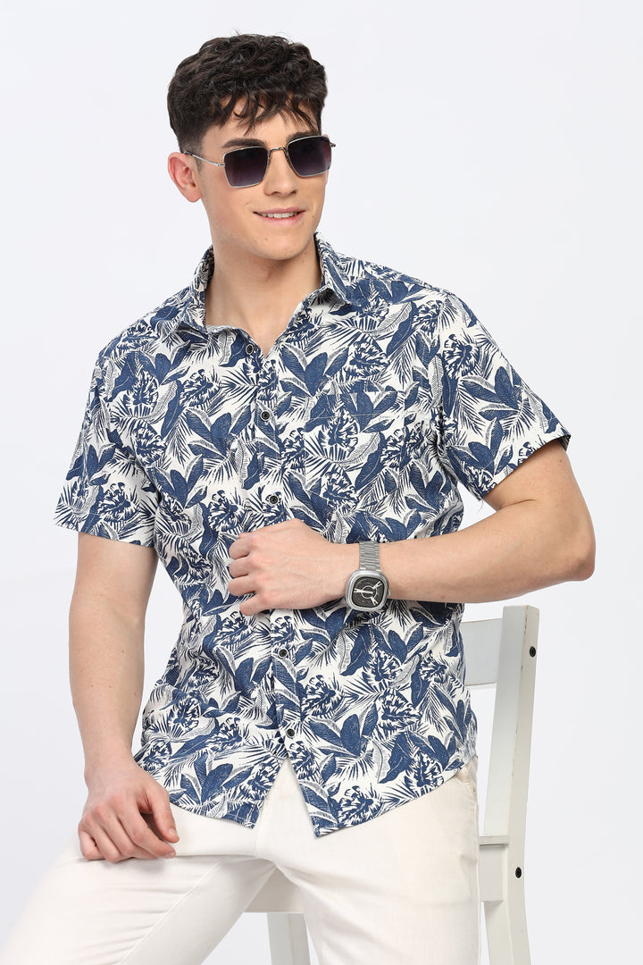 Ocean Breeze Men's Leaf Shirt