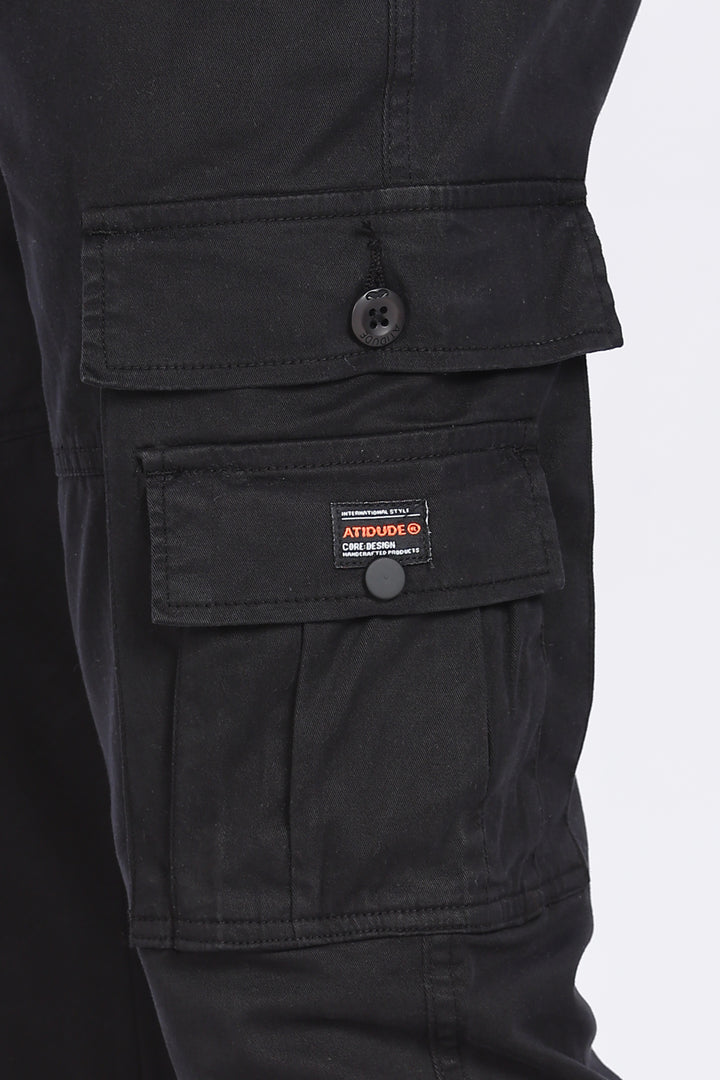 AD Premium Cargo Black Pants