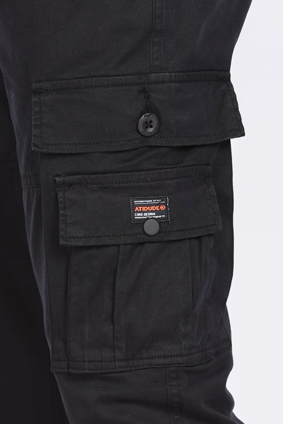 AD Premium Cargo Black Pants