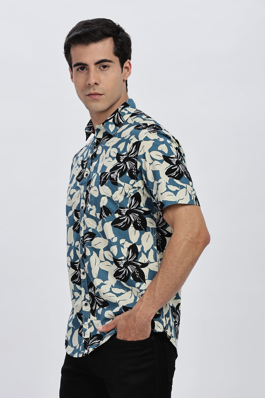 Blue Lagoon Floral Shirt