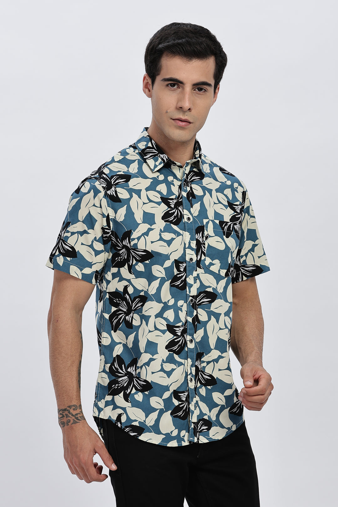 Blue Lagoon Floral Shirt