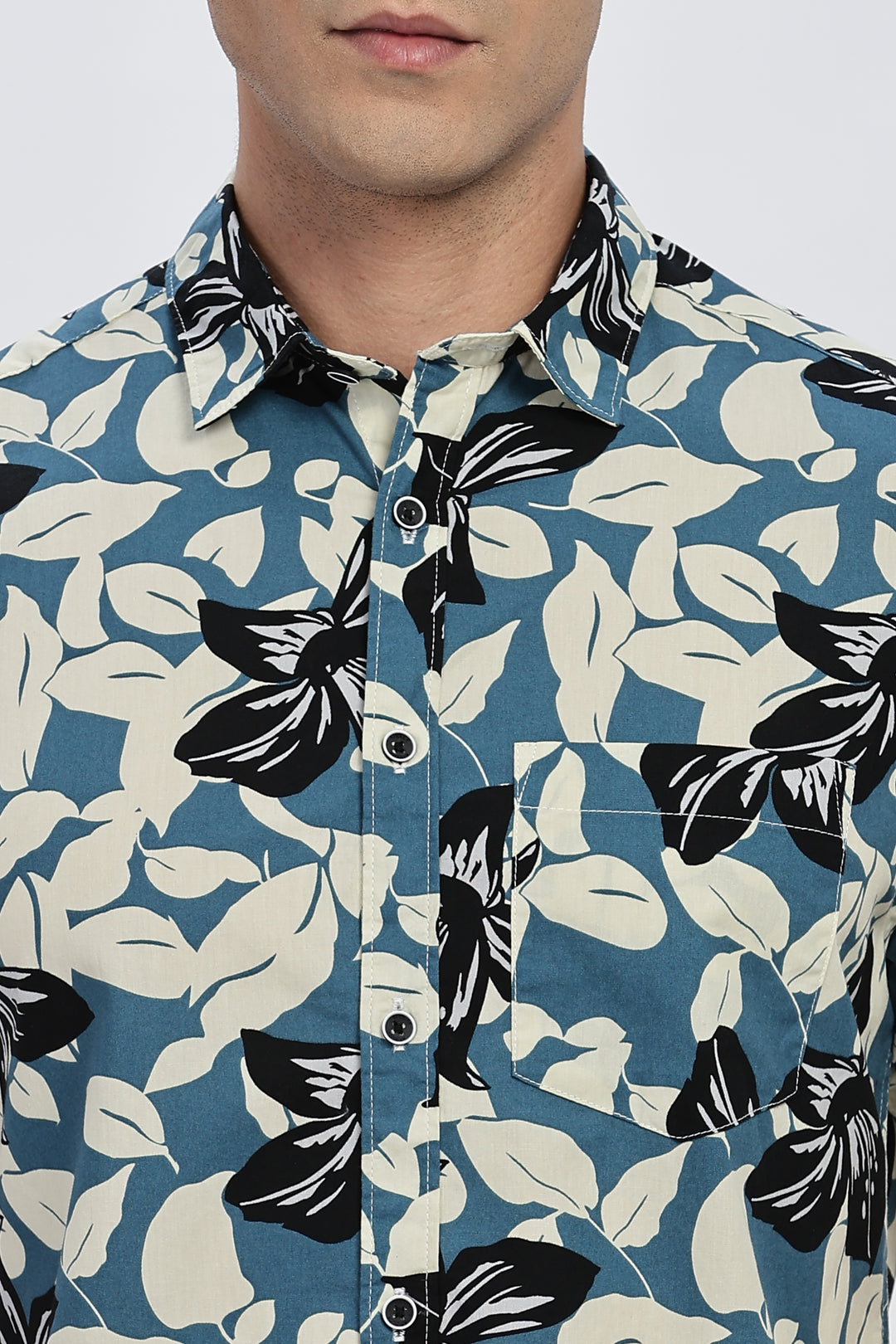 Blue Lagoon Floral Shirt