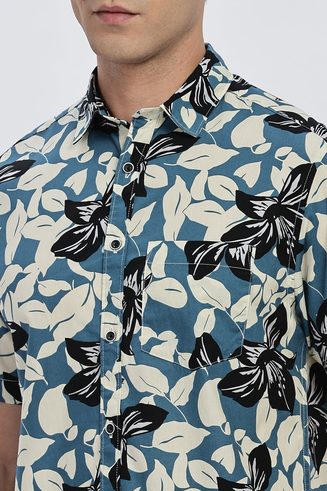 Blue Lagoon Floral Shirt