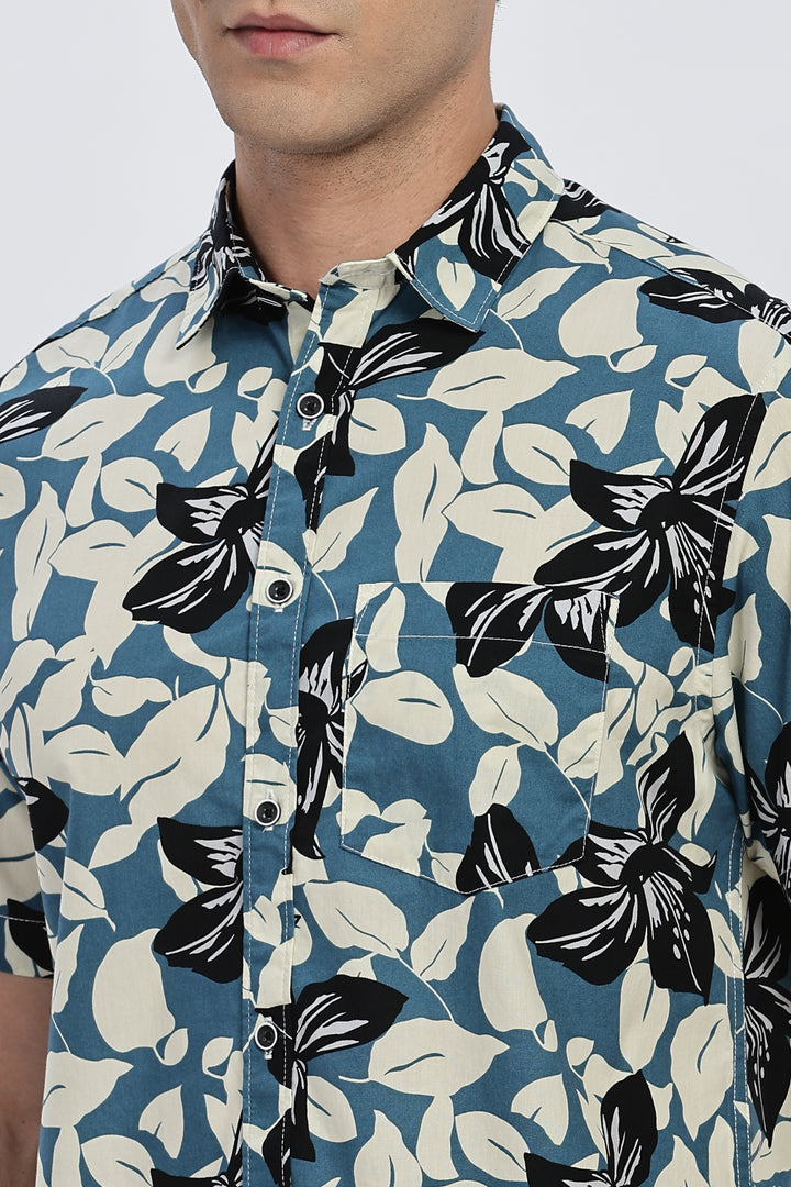 Blue Lagoon Floral Shirt