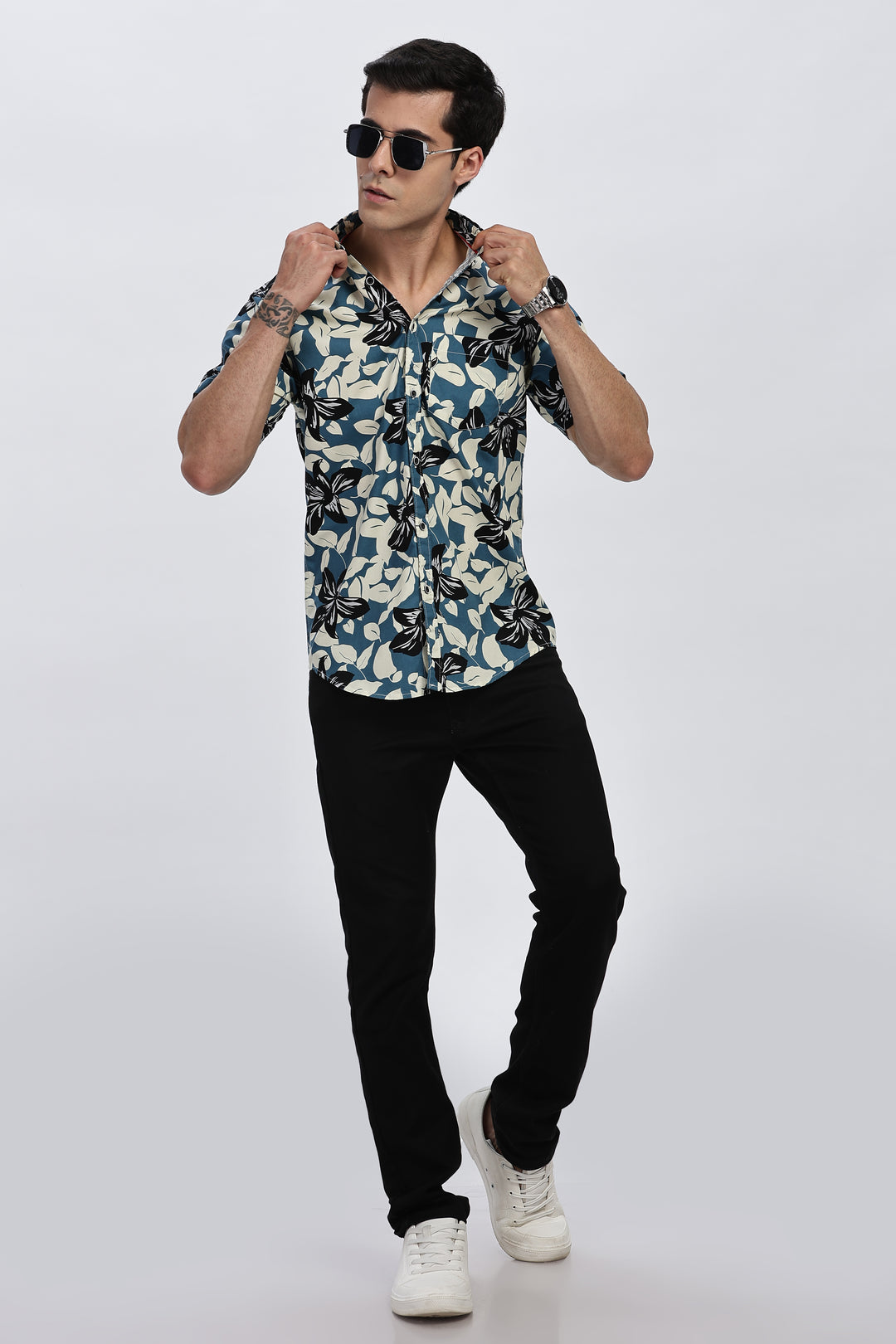 Blue Lagoon Floral Shirt