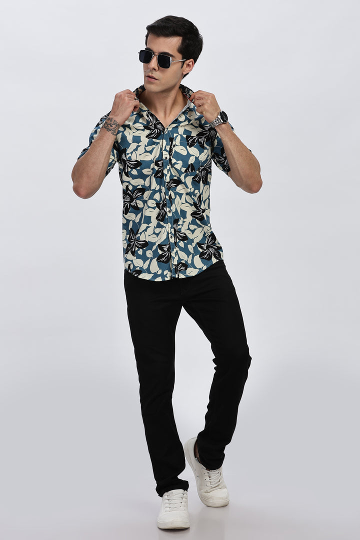 Blue Lagoon Floral Shirt