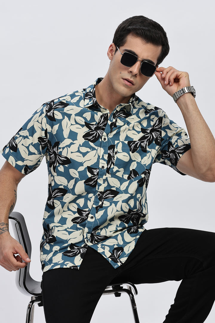 Blue Lagoon Floral Shirt