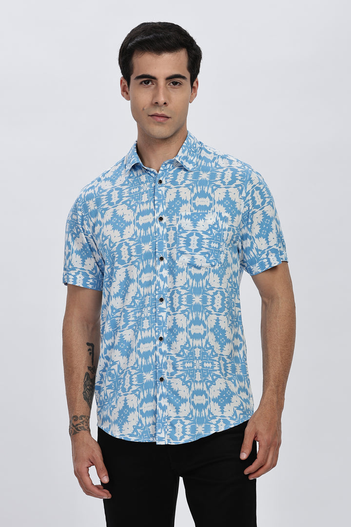 Blue & White Paradise Shirt