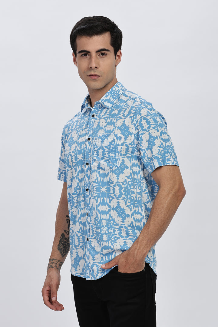 Blue & White Paradise Shirt