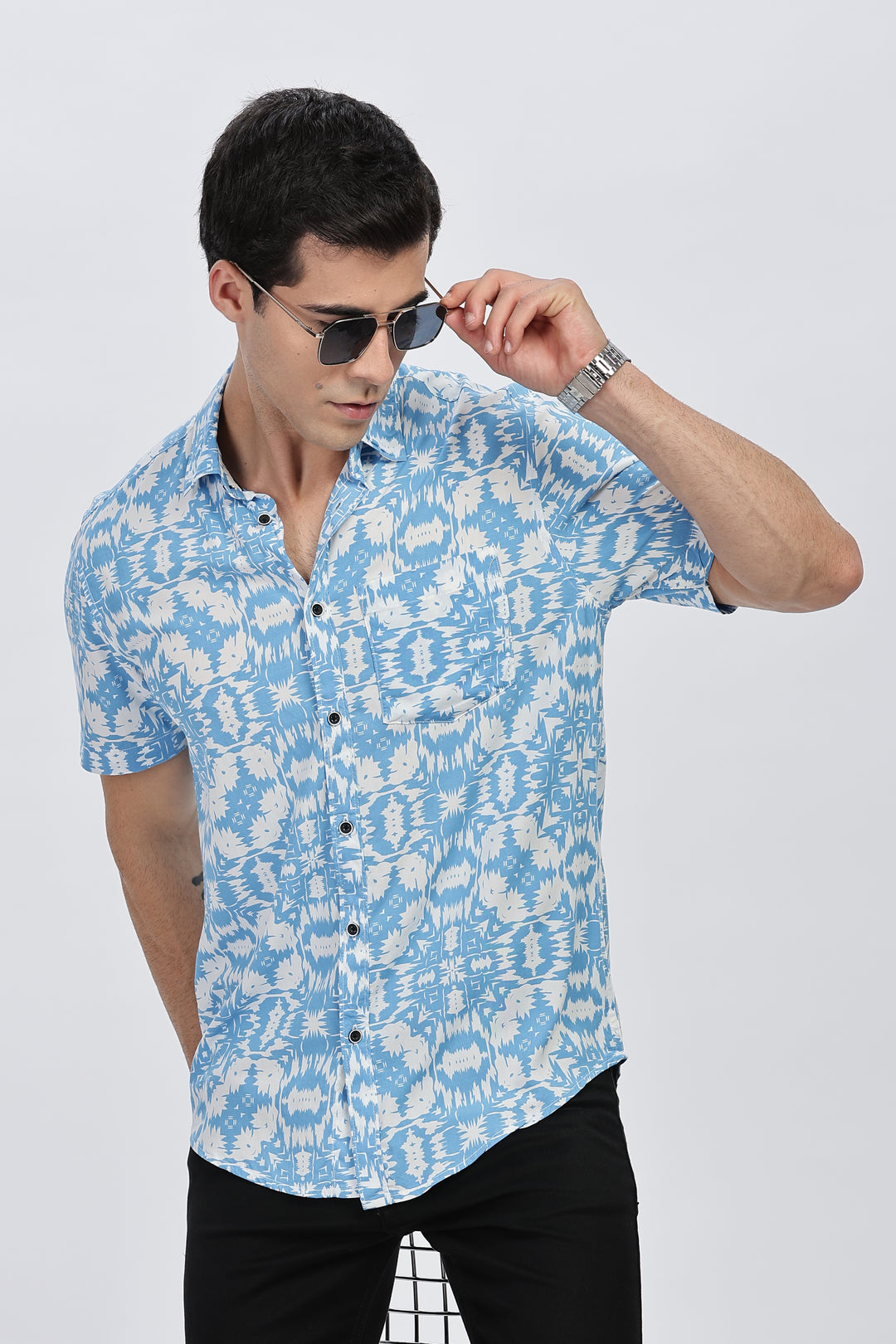 Blue & White Paradise Shirt