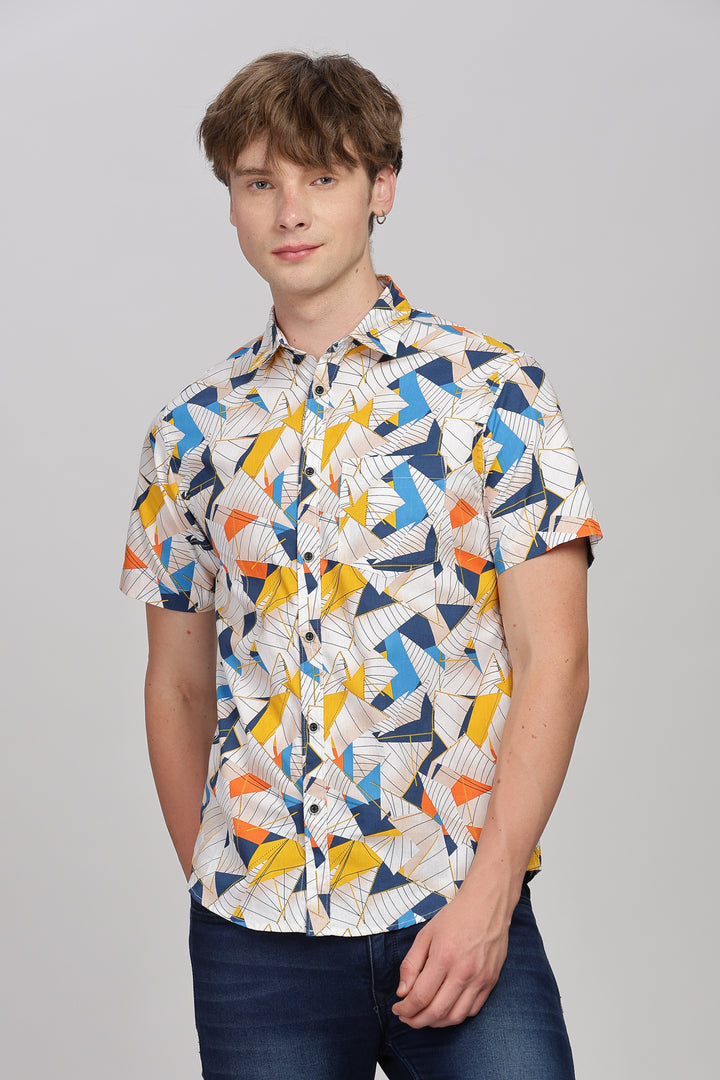 Vivid Vibes Patterned Shirt