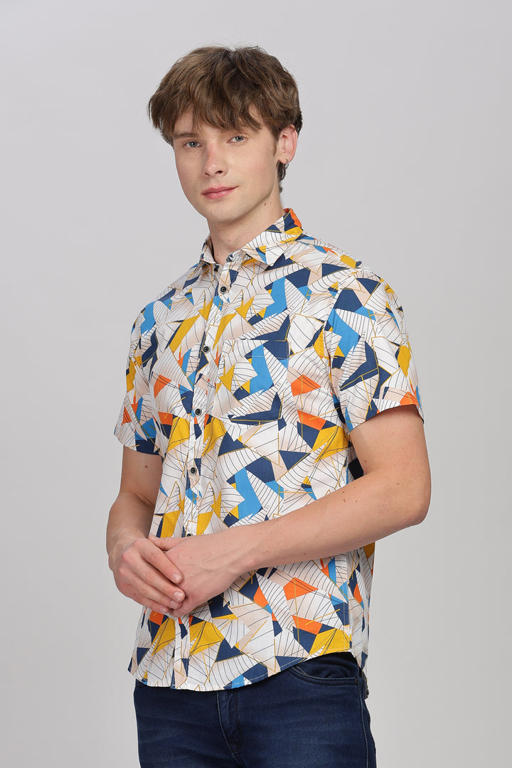 Vivid Vibes Patterned Shirt