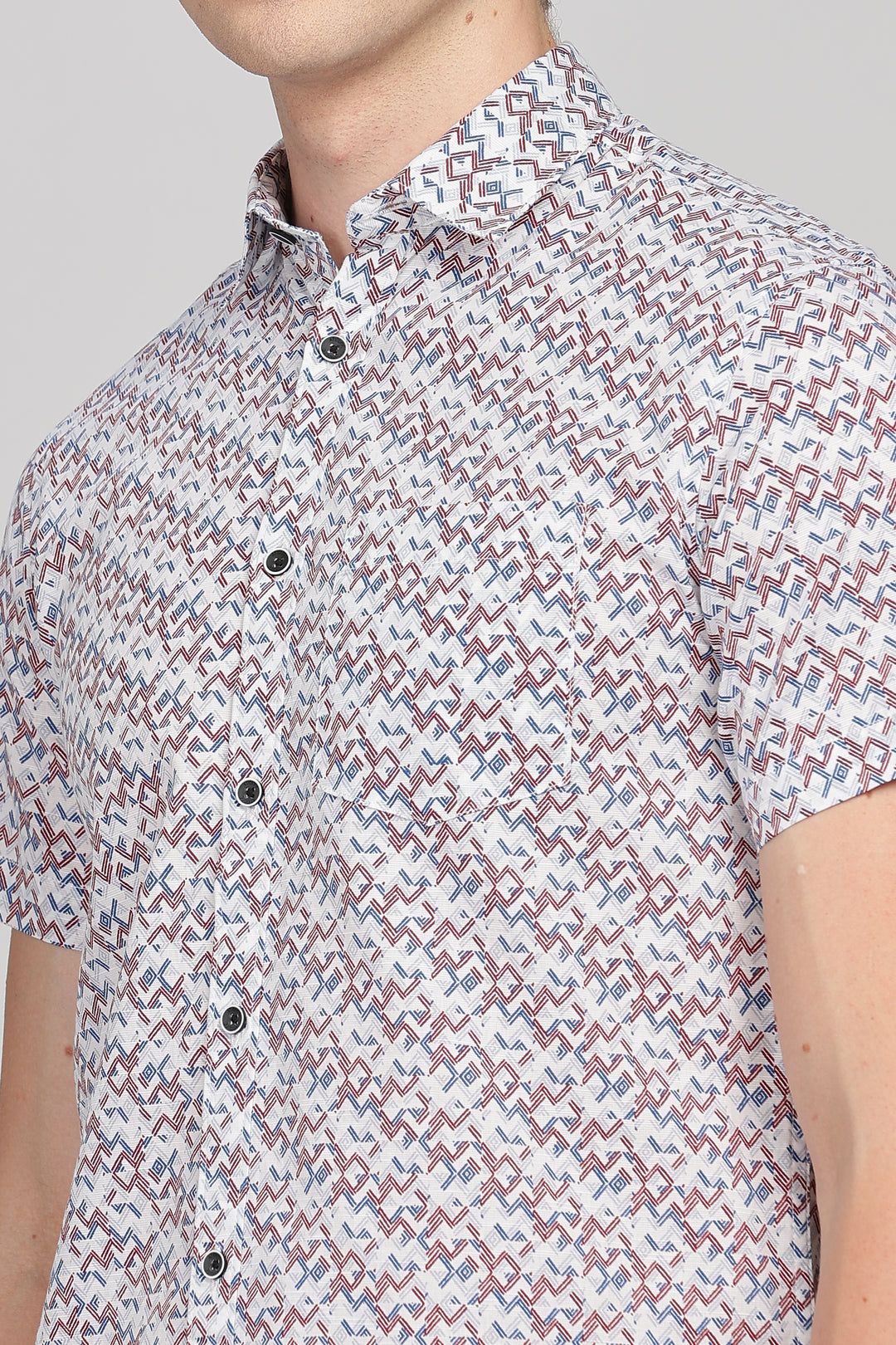 Casual Geometric Print Shirt