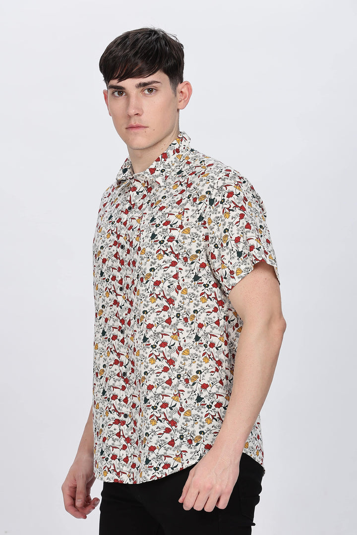 Tropical Sunset Bloom Shirt