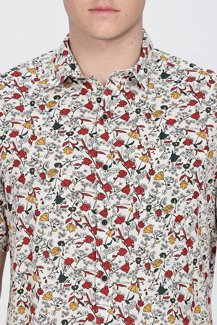 Tropical Sunset Bloom Shirt