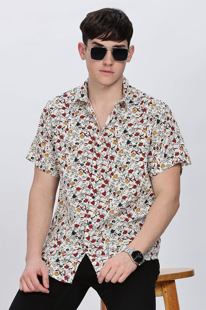 Tropical Sunset Bloom Shirt