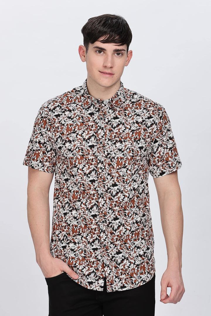 Vibrant Floral Print Shirt