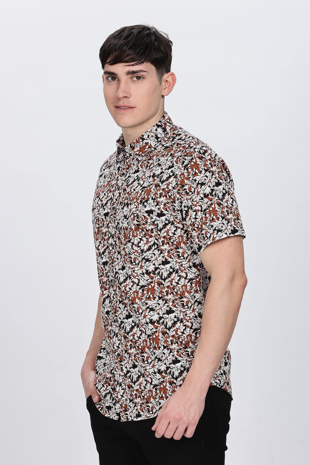 Vibrant Floral Print Shirt